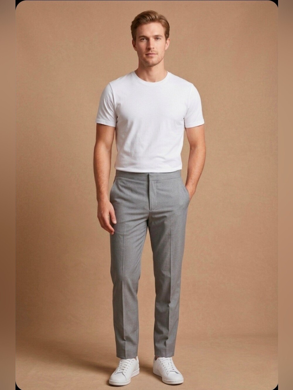$75 Alfani Mens Clean Heathered Pants Casual Pants 7